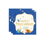 Disposable Jewish Hanukkah Supplies, Cutlery Set, Plates, Napkins, Cup, Festival Party Decorations 
