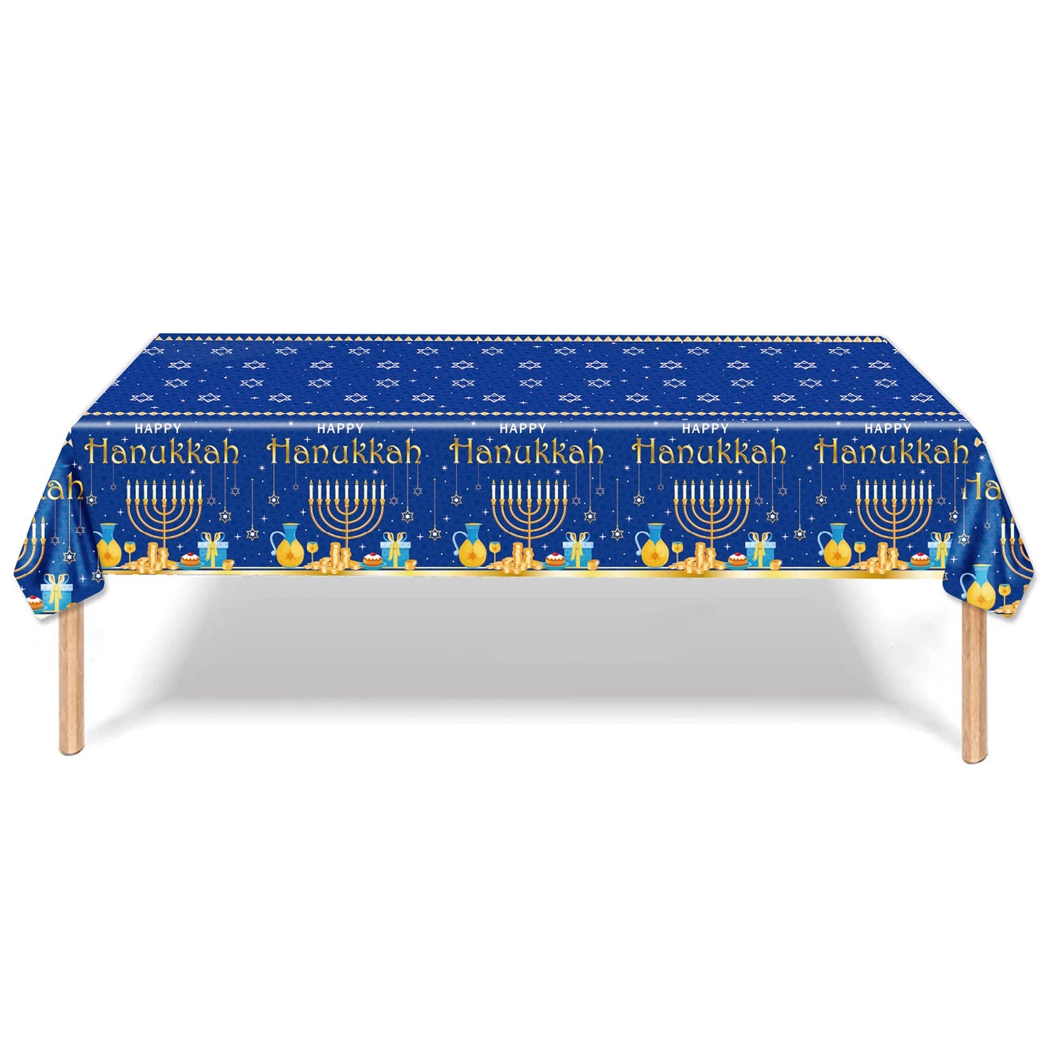 Disposable Jewish Hanukkah Supplies, Cutlery Set, Plates, Napkins, Cup, Festival Party Decorations 