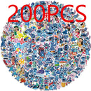 Desenhos animados Lilo e Stitch Graffiti Adesivos, Scrapbook, Laptop, Telefone, Bagagem, Decalques de Skate, Presente Toy, Bonito, 50 Pcs, 100 Pcs, 200Pcs