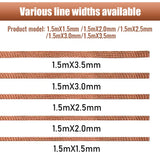 Desoldering Mesh Braid Tape, Copper Welding Point, Solder Remover Wire, Solder Wick, Tin Lead Cord, Solder Flux, 1.5-3.5mm 