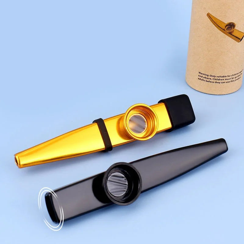 Diafragma de metal Kazoo com estojo de silicone, bom companheiro para cavaquinho, violino, guitarra, piano, 7 cores, 20 peças