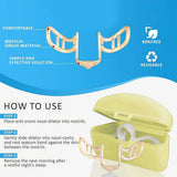Nasal Dilator for Snoring Reduction, Snore Stopper, Increase Airflow, Anti Snoring Devices, Silicone Nose Clip, Improve Sleep and Snoring 