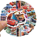 Disney Cartoon Cars Adesivos para Crianças, Carros, Relâmpago McQueen, Filme, Anime Decalque, Guitarra, Computador portátil, Bonito Pacote de Adesivos Kawaii, Menina Para, 10 Pcs, 30 Pcs, 50Pcs