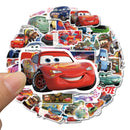 Disney Cartoon Cars Adesivos para Crianças, Carros, Relâmpago McQueen, Filme, Anime Decalque, Guitarra, Computador portátil, Bonito Pacote de Adesivos Kawaii, Menina Para, 10 Pcs, 30 Pcs, 50Pcs