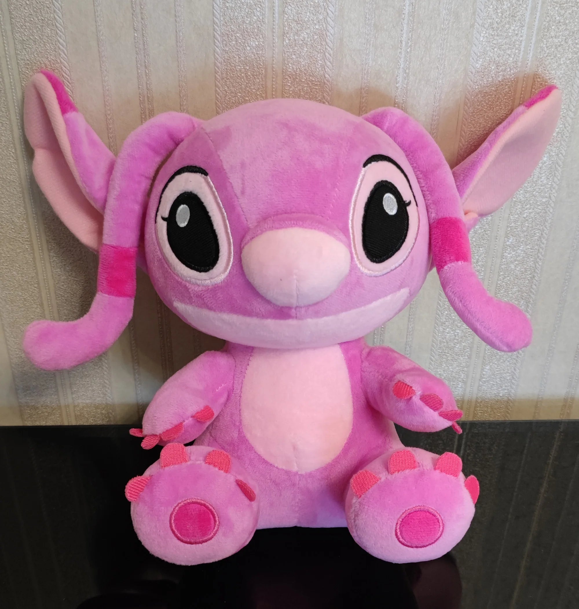 Disney Cartoon Lilo e Stitch Plush Dolls, Brinquedos Anime, Azul, Rosa, Quente, Brinquedos de pelúcia, Presentes de Natal para crianças