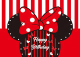 Disney Cartoon Theme Photography Background, Mickey, Minnie Mouse, Baby Shower, Happy Birthday, Gender Reveal, Banner for Children, 1Set 