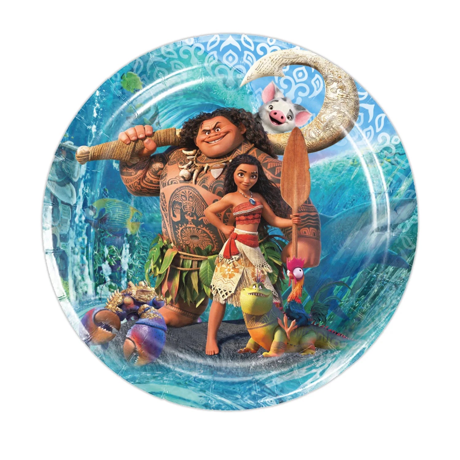 Disney-Moana Birthday Party Decorations, Balloons, Disposable Tableware, Cup, Plate, Baby Shower Toys, Celebration Supplies 