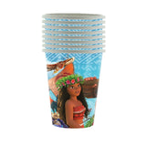Disney-Moana Birthday Party Decorations, Balloons, Disposable Tableware, Cup, Plate, Baby Shower Toys, Celebration Supplies 