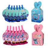 Disney Stitch School Family Party Supplies, Paper Candy Box, Toy Blowouts, Festival Gifts, Birthday Party Decoration, Children's Day 