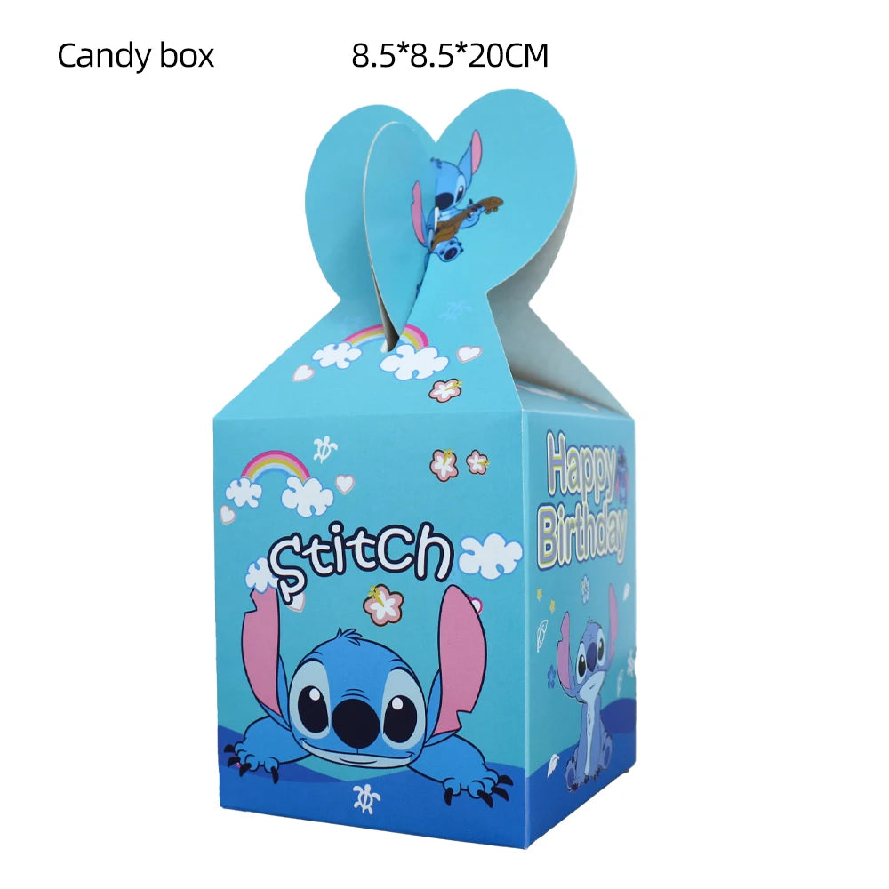 Disney Stitch School Family Party Supplies, Paper Candy Box, Toy Blowouts, Festival Gifts, Birthday Party Decoration, Children's Day 