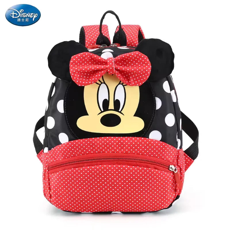 Disney dos desenhos animados mochila para o bebê meninos meninas minnie mickey mouse crianças adorável mochila do jardim de infância crianças presente