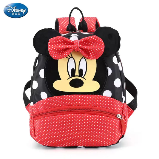 Disney dos desenhos animados mochila para o bebê meninos meninas minnie mickey mouse crianças adorável mochila do jardim de infância crianças presente