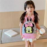 Disney dos desenhos animados mochila para o bebê meninos meninas minnie mickey mouse crianças adorável mochila do jardim de infância crianças presente