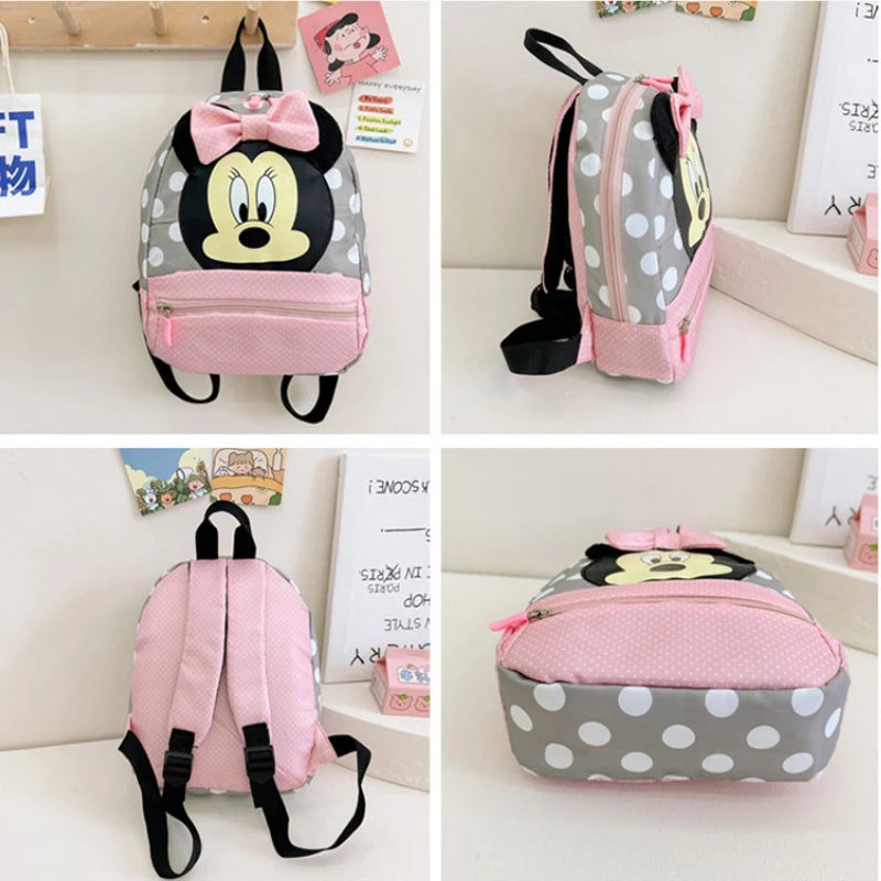 Disney dos desenhos animados mochila para o bebê meninos meninas minnie mickey mouse crianças adorável mochila do jardim de infância crianças presente