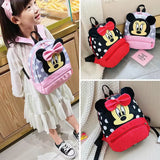 Disney dos desenhos animados mochila para o bebê meninos meninas minnie mickey mouse crianças adorável mochila do jardim de infância crianças presente