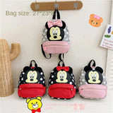Disney dos desenhos animados mochila para o bebê meninos meninas minnie mickey mouse crianças adorável mochila do jardim de infância crianças presente