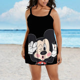 Vestido de verano Disney para mujer, talla grande 2022, elegante, de noche, midi, tallas grandes 7XL, 8XL y 9XL 