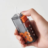 Dispensador portátil de hilo dental con eyector automático, organizador de hilo dental, cuidado bucal, presión, palillos desechables, 10 unidades 