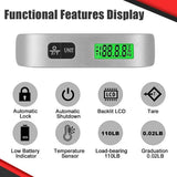 Display LCD Digital portátil ferramenta de equilíbrio de peso, balança eletrônica, viagem pesa saco, peso da bagagem, mala, 110lb, 50kg