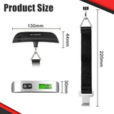 Display LCD Digital portátil ferramenta de equilíbrio de peso, balança eletrônica, viagem pesa saco, peso da bagagem, mala, 110lb, 50kg
