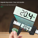 Calibrador Vernier digital electrónico de 150 mm con pantalla LCD y micrómetro con caja de almacenamiento para medir componentes mecánicos. 