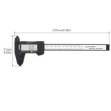 Calibrador Vernier digital electrónico de 150 mm con pantalla LCD y micrómetro con caja de almacenamiento para medir componentes mecánicos. 