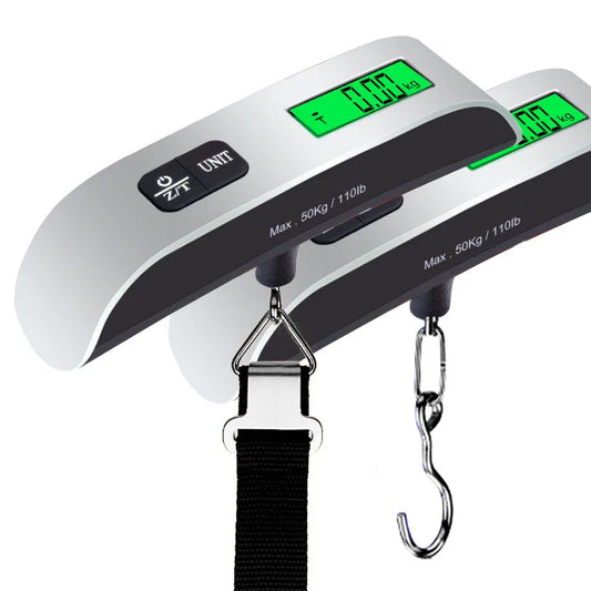 Digital LCD Display 110lb/50kg Electronic Luggage Hanging Suitcase Pesha Travel Baggage Weight Balance Portable Scale Tool 