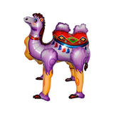 Globos de aluminio 4D de alpaca y camello que caminan, globos de animales de la selva, decoraciones para fiestas de cumpleaños, juguetes para el hogar 