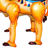 Globos de aluminio 4D de alpaca y camello que caminan, globos de animales de la selva, decoraciones para fiestas de cumpleaños, juguetes para el hogar 