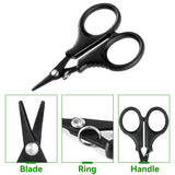 DNDYUJU Titanium Coated Fishing Scissors Pliers Stainless Steel PE Cutting Braid Line Cutter Carp Fishing Tools Accessories 