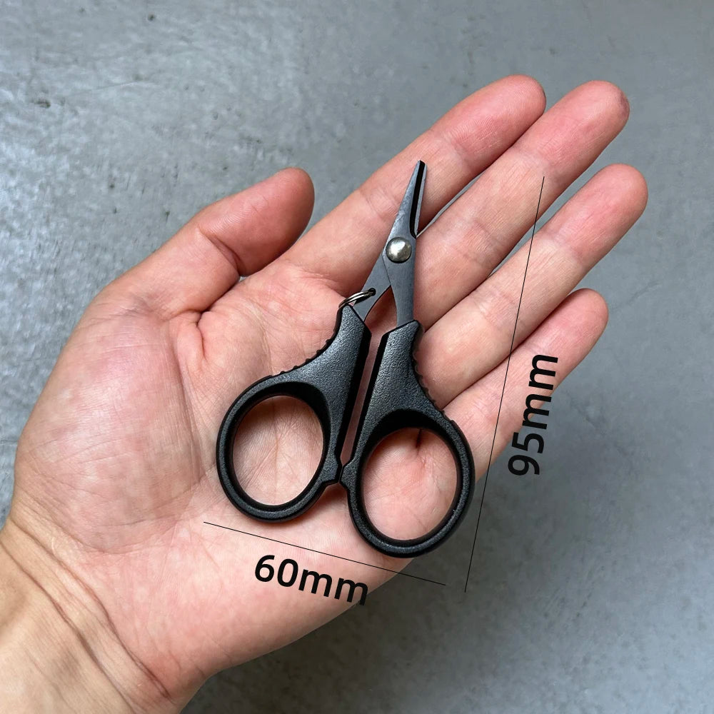 DNDYUJU Titanium Coated Fishing Scissors Pliers Stainless Steel PE Cutting Braid Line Cutter Carp Fishing Tools Accessories 