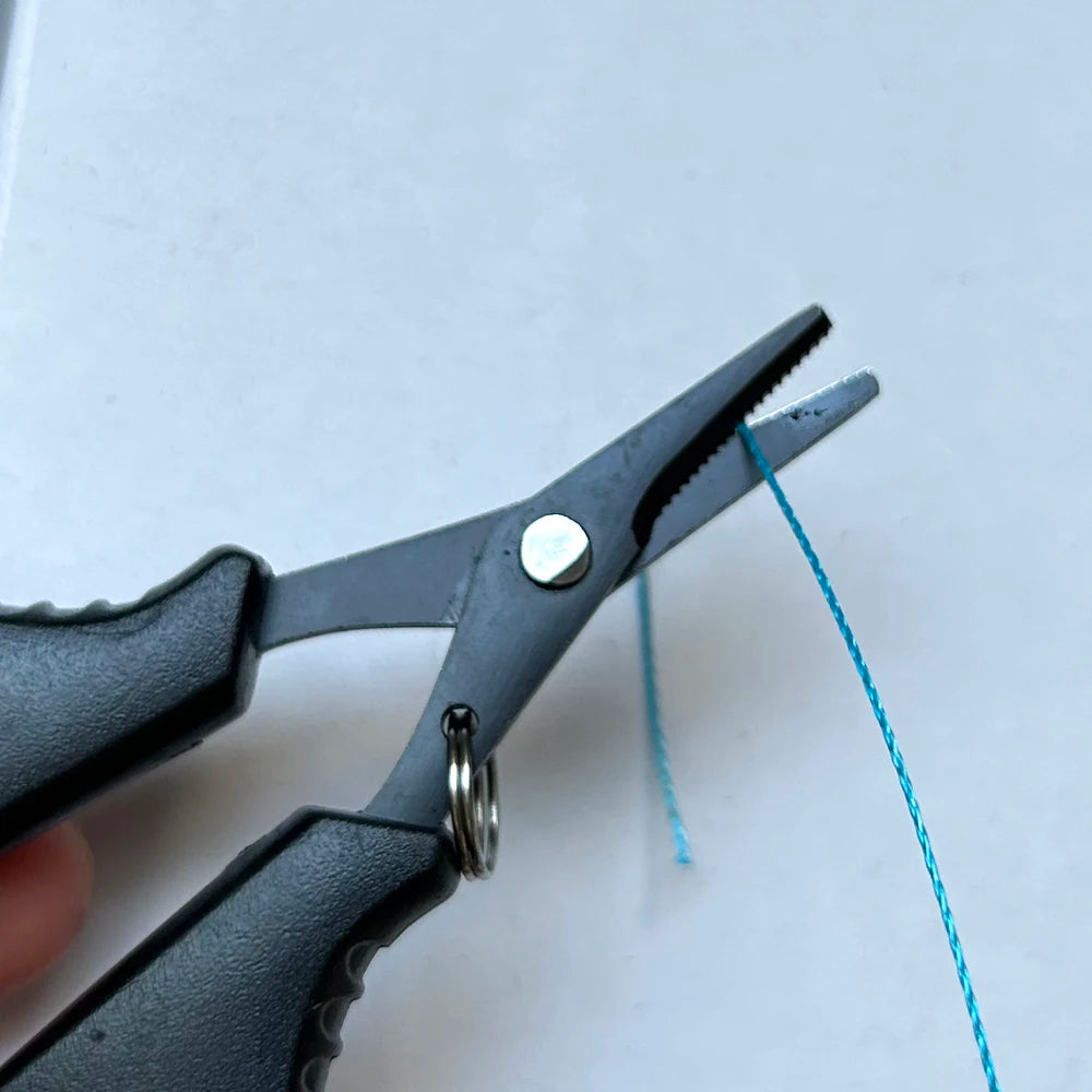 DNDYUJU Titanium Coated Fishing Scissors Pliers Stainless Steel PE Cutting Braid Line Cutter Carp Fishing Tools Accessories 
