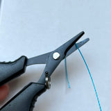 DNDYUJU Titanium Coated Fishing Scissors Pliers Stainless Steel PE Cutting Braid Line Cutter Carp Fishing Tools Accessories 