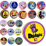 Dobble Card Game for Kids, Double Card Game, Metal Box, for Children, 28 Styles 