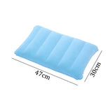 Foldable Pillows Square Air Cushion, Outdoor, Camping, Sleeping, Travel, Backrest, Airplane, Head Rest, Large, Foldable, 47x30cm 