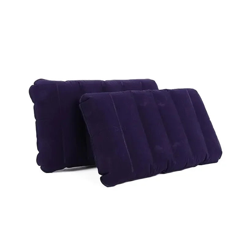 Foldable Pillows Square Air Cushion, Outdoor, Camping, Sleeping, Travel, Backrest, Airplane, Head Rest, Large, Foldable, 47x30cm 