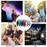 Cascabeles metálicos de doble hilera para fiestas, percusión manual, panderetas de media luna, instrumento musical, regalos para niños y adultos.