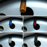 Dsycar 4pcs prata pneu de carro válvula hastes cap knurling estilo pneu tampa da válvula de alumínio haste da roda do pneu tampa da válvula de ar para nós schrader