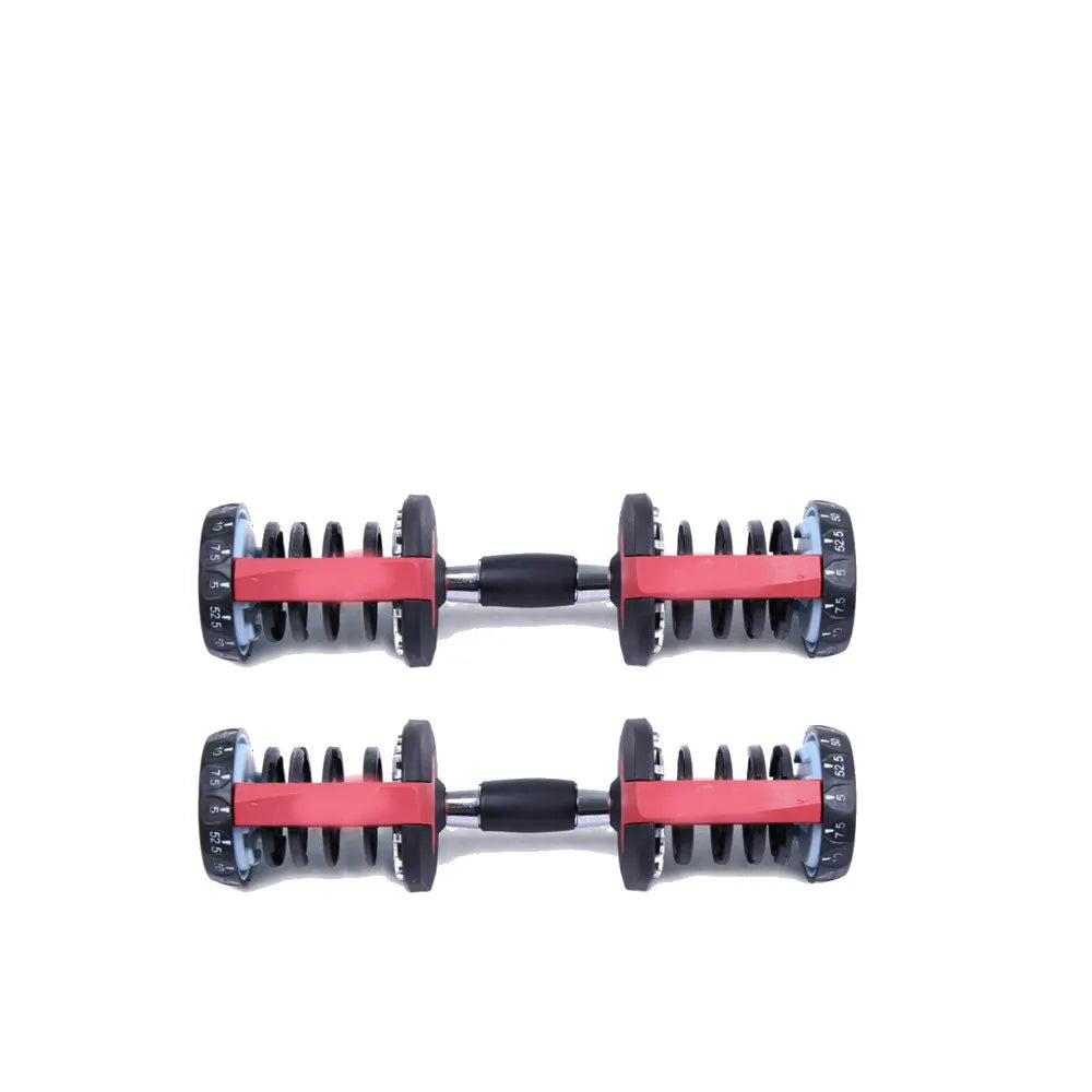 Adjustable Dumbbell, 2.5-24kg with Ergonomic Center, Set of 2, Free Shipping 