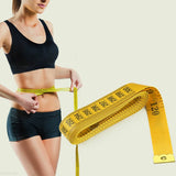 Durable Soft 3 Meter 300CM Sewing Tailor Tape Body Measuring Measure Ruler Sewing PVC Plastic Yellow High Quality 