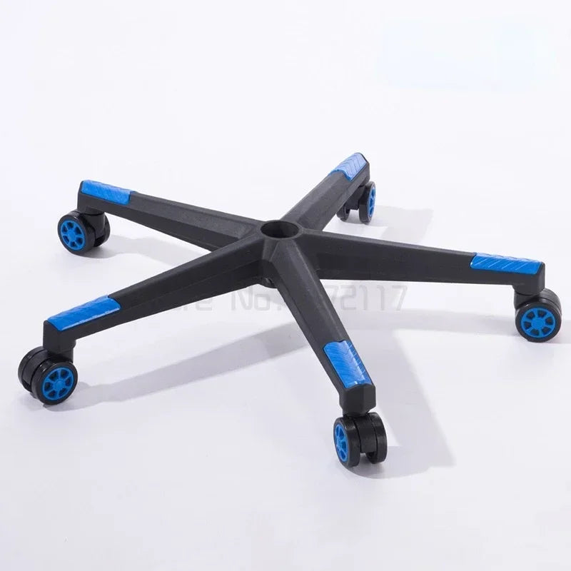 Base giratoria de nailon resistente para silla, base de cinco estrellas con ruedas, repuestos para sillas gaming de oficina, accesorios para muebles de hogar 
