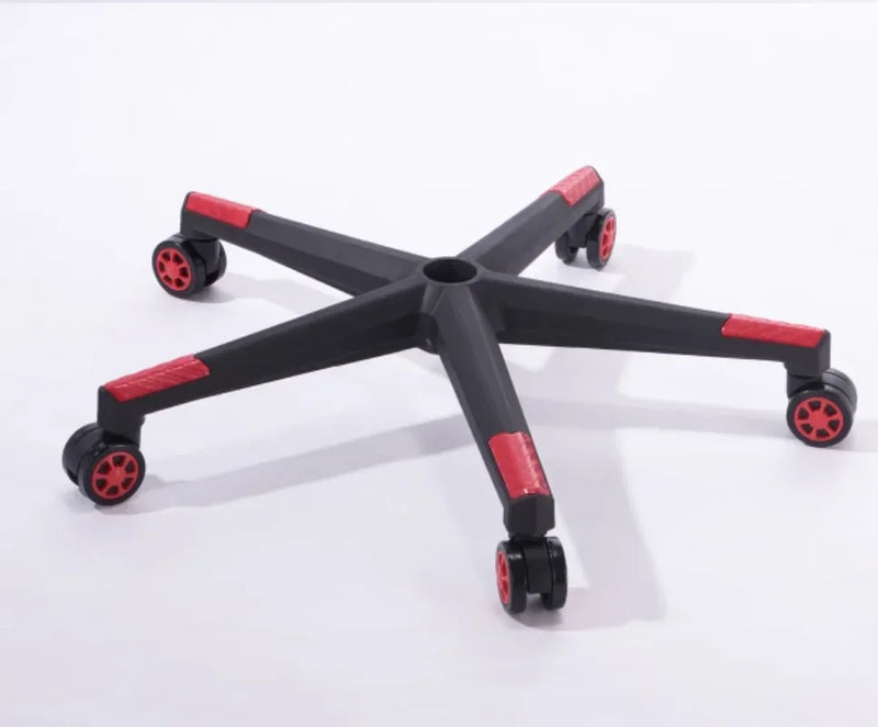 Base giratoria de nailon resistente para silla, base de cinco estrellas con ruedas, repuestos para sillas gaming de oficina, accesorios para muebles de hogar 