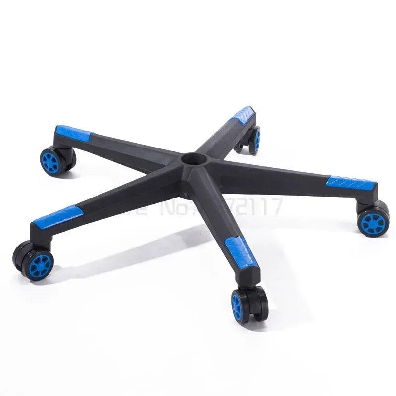 Base giratoria de nailon resistente para silla, base de cinco estrellas con ruedas, repuestos para sillas gaming de oficina, accesorios para muebles de hogar 