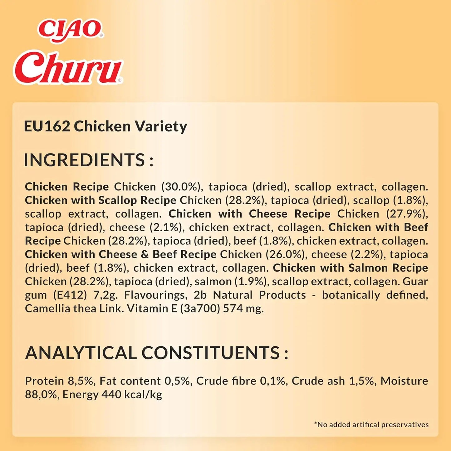 Inaba churu box - treats for cats - healthy tuna-based snacks, various flavors - creamy texture - without cereals, preservatives, colorants - 60x14g