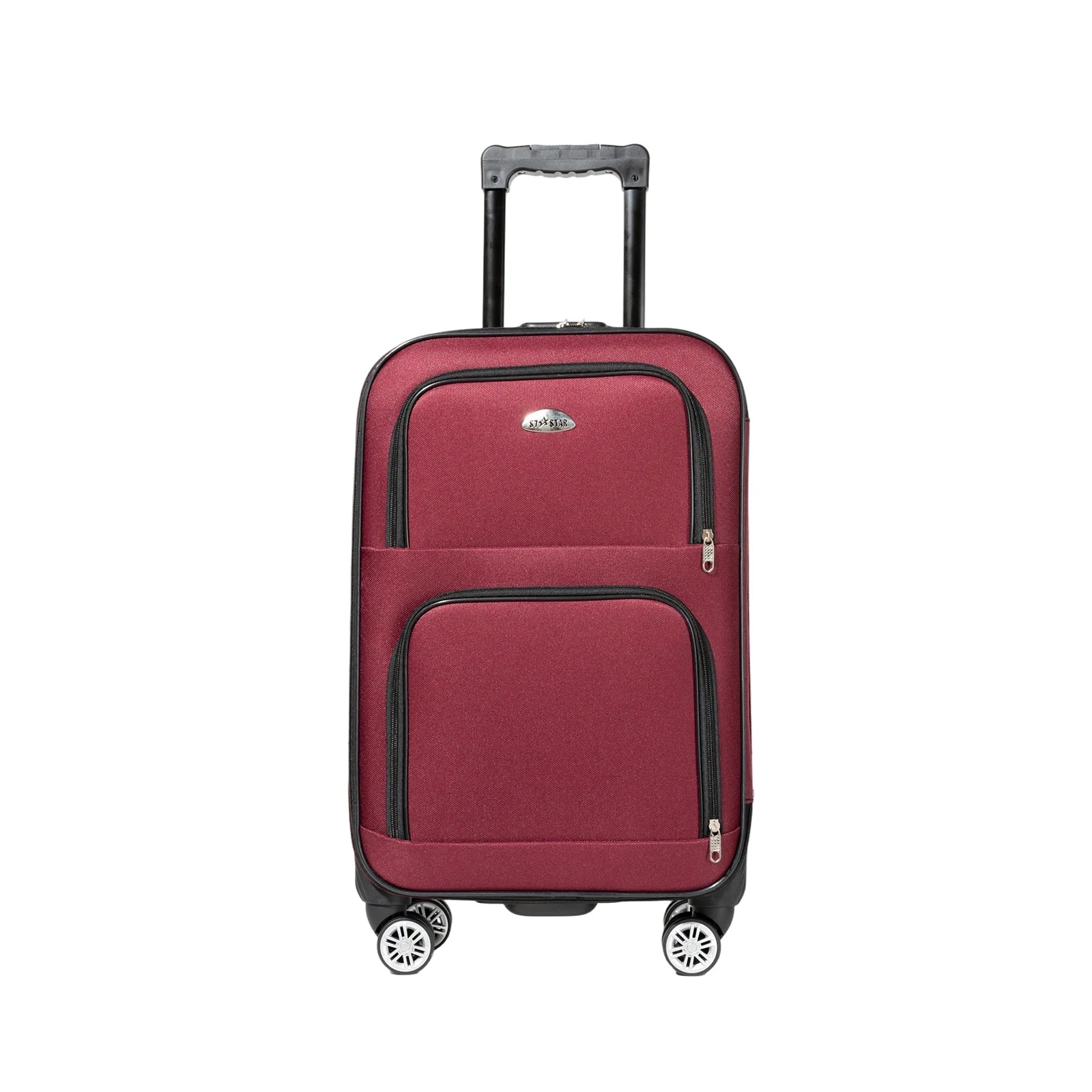 S7 star set of 2 travel suitcases, 18/20 inch, medium and carry-on with a toiletry bag, silent spinner wheels, combination locks, hand luggage, trolleys, large suitcase, carry-on suitcases, various colors available