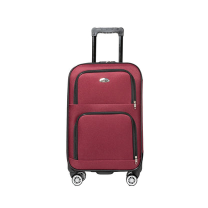 S7 star set of 1/2 travel suitcases, 18/20 inch, medium and cabin with a toiletry bag, silent swivel wheels, combination locks, hand luggage, trolleys, large suitcase, cabin suitcases, various colors can be chosen