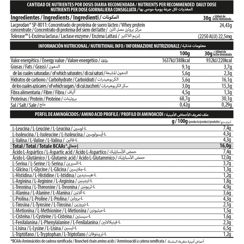 Big - only whey zero cacaolat ®   1kg - lactose-free whey protein concentrate