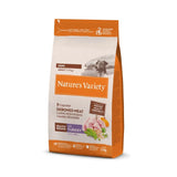 Nature's Variety Healthy Grain Adult Mini Turkey - Complete and balanced dog food for small breed adults with 20% turkey, enriched with fruits and vegetables, ensuring nutritious and tasty meals for your pet.