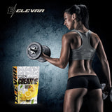 ELEVRA | Creatina en Polvo 500g Sabor LIMON/NEUTRO/PIRULETA  | 100% Monohidrato de Creatina Micronizada | No Incluye Dosificador | Sin Añadidos y Libre de Contaminantes | No-GMO, Vegano, Sin Gluten