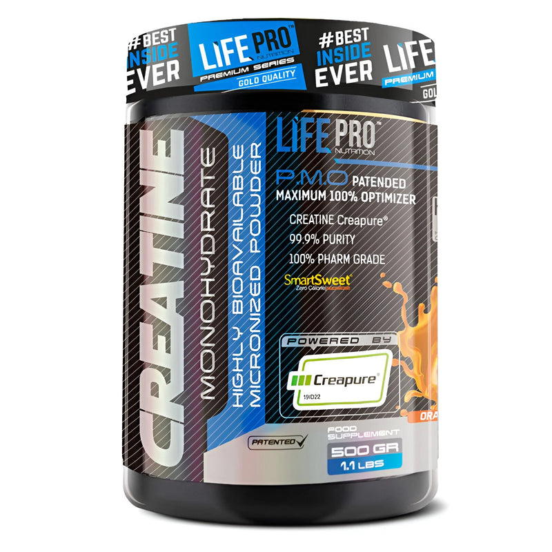 Creatine monohydrate creapure 500g life pro fit food – pure and micronized for strength and performance